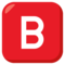 B Button (blood Type) emoji on Emojione